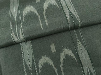 平和屋着物●上質な紬　琉球絣文様　正絹　逸品　AABJ3786cs