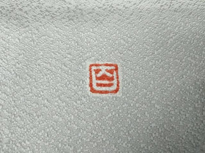 平和屋着物●京加賀友禅　百貫達雄監修　色無地　紋意匠　秘色色　正絹　逸品　AABJ3788cs