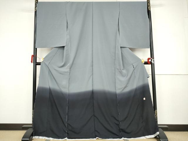 平和屋着物●色留訪問着　作家物　霞文　暈し染め　仮絵羽　正絹　逸品　未使用　AABJ3791cs