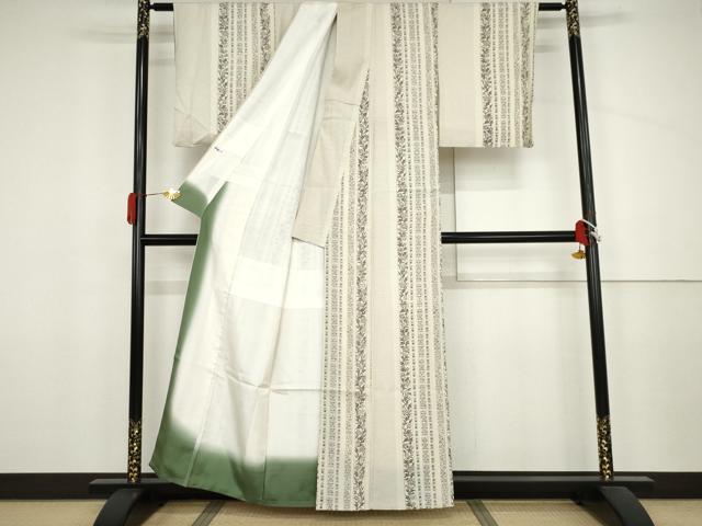 平和屋着物●本塩沢　花間道　正絹　逸品　AABJ3798cs