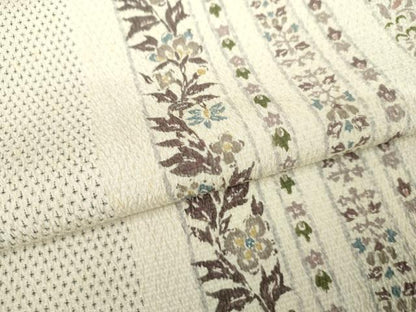 平和屋着物●本塩沢　花間道　正絹　逸品　AABJ3798cs