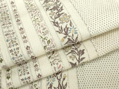 平和屋着物●本塩沢　花間道　正絹　逸品　AABJ3798cs