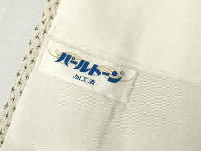 平和屋着物●本塩沢　花間道　正絹　逸品　AABJ3798cs