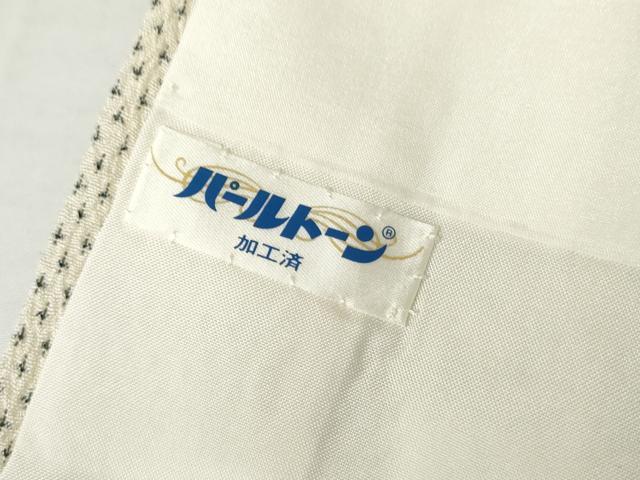 平和屋着物●本塩沢　花間道　正絹　逸品　AABJ3798cs