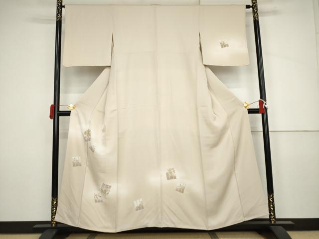 平和屋着物●訪問着　草花文　暈し染め　金彩　正絹　逸品　AABJ3809cs