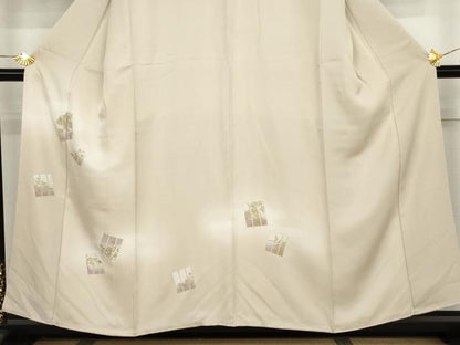 平和屋着物●訪問着　草花文　暈し染め　金彩　正絹　逸品　AABJ3809cs
