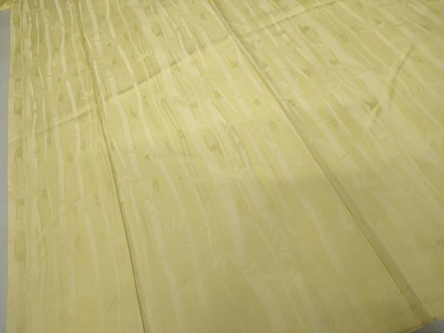 平和屋着物●お召　笹竹文　正絹　逸品　AABJ3814cs