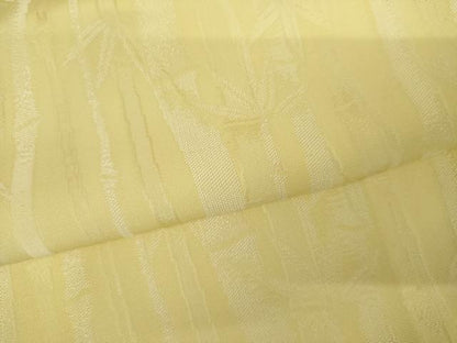 平和屋着物●お召　笹竹文　正絹　逸品　AABJ3814cs
