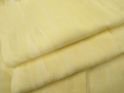 平和屋着物●お召　笹竹文　正絹　逸品　AABJ3814cs