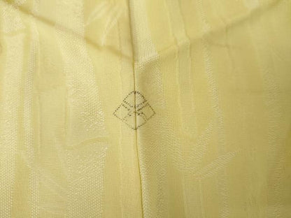 平和屋着物●お召　笹竹文　正絹　逸品　AABJ3814cs
