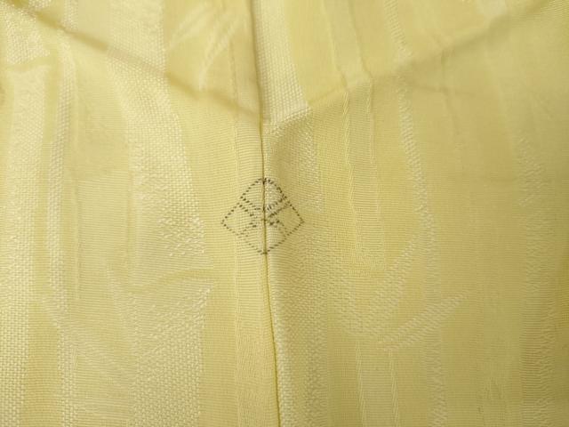 平和屋着物●お召　笹竹文　正絹　逸品　AABJ3814cs