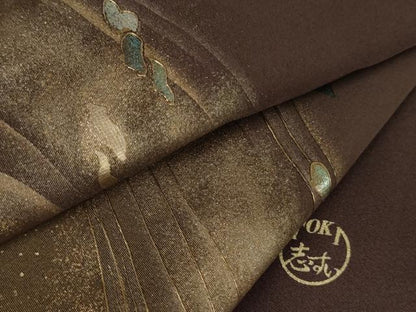 平和屋着物●TOKI志すい キモノモードオリジナルブランド　訪問着　流水文　金彩　正絹　逸品　未使用　AABJ3819cs