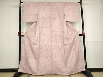 平和屋着物●上質な小紋　墨流し文様　正絹　逸品　AABJ3830cs