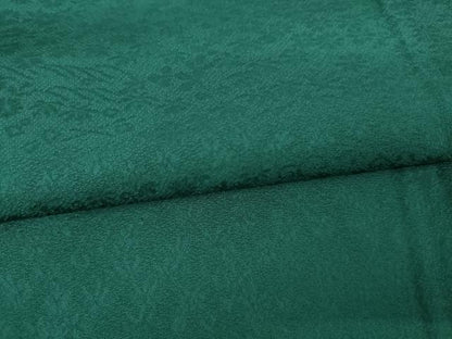 平和屋着物●上質な色無地　草花地紋　鉄色　ロング丈　正絹　逸品　未使用　AABJ3831cs