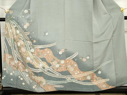 平和屋着物●訪問着　辻が花　暈し染め　正絹　逸品　AABJ3835cs