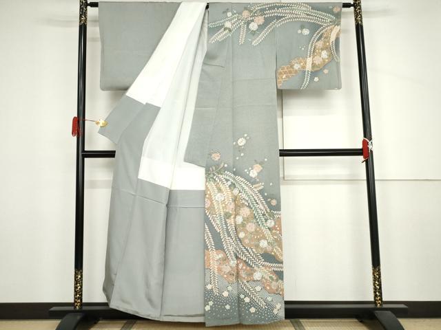平和屋着物●訪問着　辻が花　暈し染め　正絹　逸品　AABJ3835cs