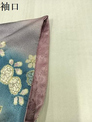 平和屋着物●越後十日町の一流染匠　桐屋・翠山工房　徳永憲峯　訪問着　辻が花　絞り　暈し染め　金彩　銀通し地　正絹　逸品　AABJ3842ph