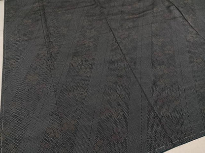 平和屋着物●本塩沢　110亀甲　舞花文　正絹　逸品　未使用　AABJ3843ph
