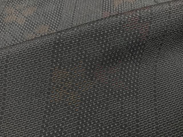平和屋着物●本塩沢　110亀甲　舞花文　正絹　逸品　未使用　AABJ3843ph