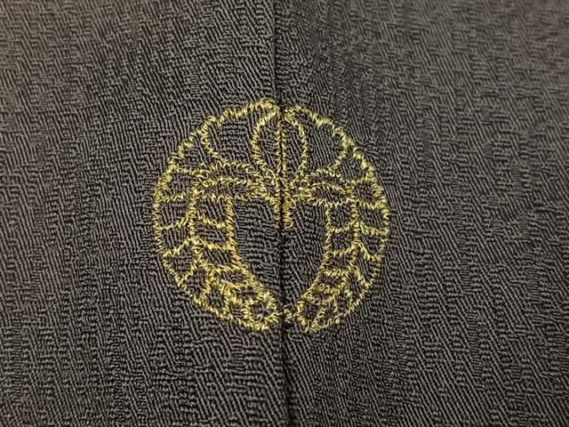 平和屋着物●訪問着　総刺繍　枝垂れ花文　紫鼠色　金糸　ますいわ屋扱い　正絹　逸品　AABJ3844ph