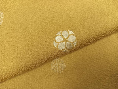 平和屋着物●訪問着　刺繍　草花文　正絹　逸品　AABJ3846ph