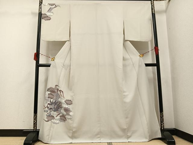 平和屋着物●撫松庵　訪問着　龍　洗える着物　AABJ3853ph