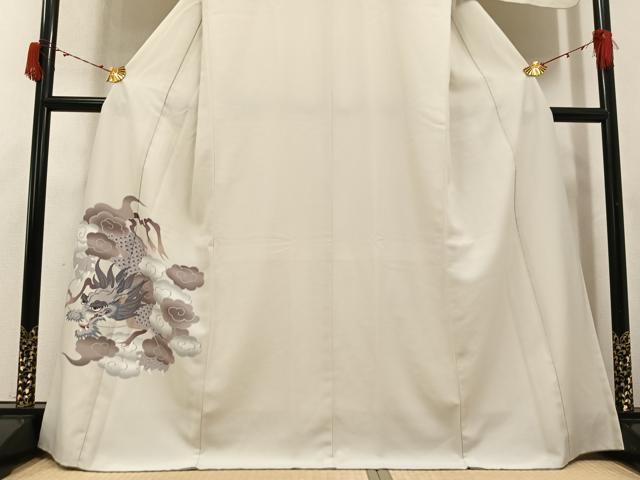 平和屋着物●撫松庵　訪問着　龍　洗える着物　AABJ3853ph