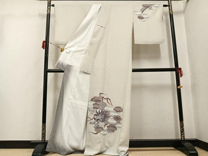 平和屋着物●撫松庵　訪問着　龍　洗える着物　AABJ3853ph