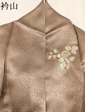 平和屋着物●創業460年・千總　訪問着　駒刺繍　草花文　金彩　正絹　逸品　AABJ3862ph