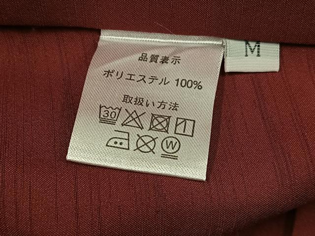 平和屋着物●男性　色無地　アンサンブル　鳶色　洗える着物　AABJ3874ph