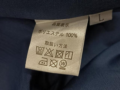 平和屋着物●男性　色無地　鉄御納戸色　洗える着物　AABJ3878ph