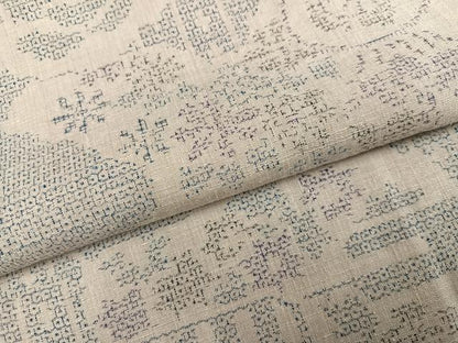 平和屋着物●本場結城紬　重要無形文化財　100亀甲　草花文　正絹　逸品　AABJ3885ph