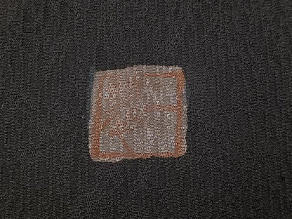 平和屋着物●訪問着　作家物　絞り　刺繍　源氏香　黒地　正絹　逸品　AABJ3890ph