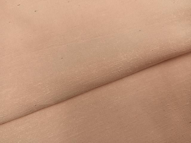平和屋着物●上質な紬　色無地　人色　正絹　逸品　AABJ3891ph