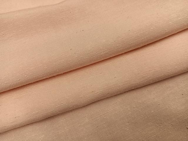 平和屋着物●上質な紬　色無地　人色　正絹　逸品　AABJ3891ph
