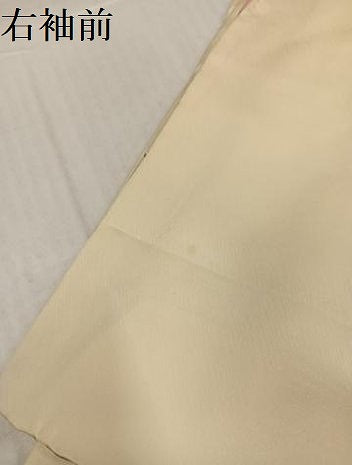 平和屋着物●訪問着　駒刺繍　花筏文　暈し染め　金彩　正絹　逸品　AABJ3903ph