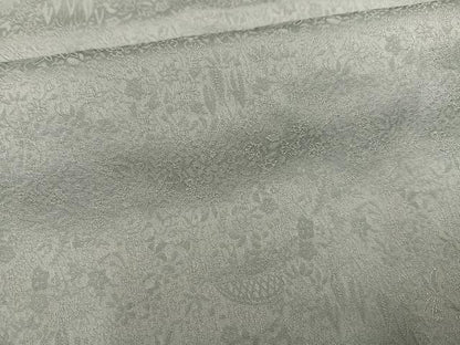 平和屋着物●上質な色無地　草花地紋　蕎麦切色　正絹　逸品　未使用　AABJ3904ph