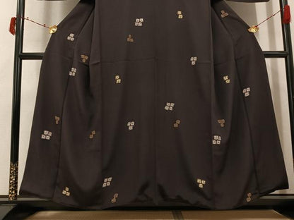 平和屋着物●上質な小紋　花尽くし　正絹　逸品　AABJ3906ph