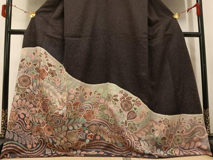平和屋着物●色留訪問着　辻が花　金彩　正絹　逸品　AABJ3912ph
