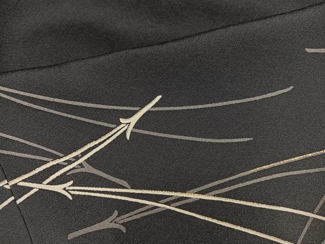 平和屋着物●染色作家　草野一騎　訪問着　松葉　暈し染め　金彩　正絹　逸品　AABJ3914ph