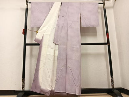 平和屋着物●上質な小紋　霞文　暈し染め　正絹　逸品　AABJ3923ph