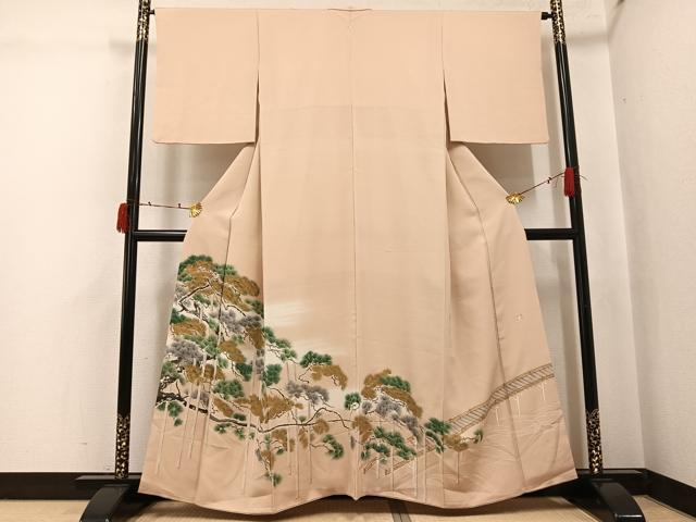 平和屋着物●豪華色留袖　作家物　松　暈し染め　正絹　逸品　AABJ3927ph