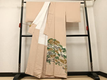 平和屋着物●豪華色留袖　作家物　松　暈し染め　正絹　逸品　AABJ3927ph