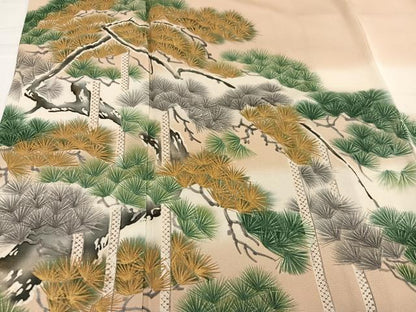 平和屋着物●豪華色留袖　作家物　松　暈し染め　正絹　逸品　AABJ3927ph