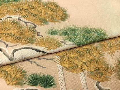 平和屋着物●豪華色留袖　作家物　松　暈し染め　正絹　逸品　AABJ3927ph