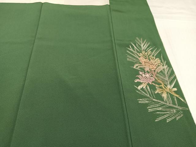 平和屋着物●金彩友禅　卓越技能者・名工・和田光正　訪問着　枝花文　暈し染め　正絹　逸品　AABJ3939ph
