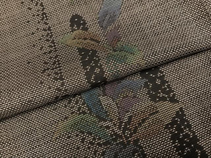 平和屋着物●本場大島紬　カタス7マルキ　更紗文　さが美扱い　正絹　逸品　AABJ3944ph