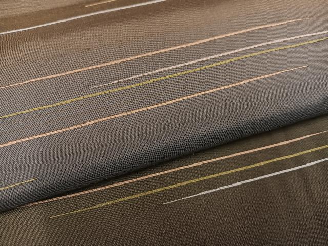 平和屋着物●紬　訪問着　作家物　霞文　正絹　逸品　未使用　AABJ3946ph
