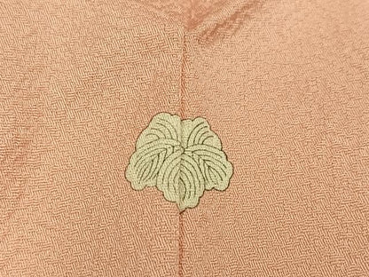 平和屋着物●無地絵羽訪問着　中国三大刺繍　汕頭刺繍　スワトウ刺繍　雪輪花文　一斤染色　正絹　逸品　AABJ3952ph