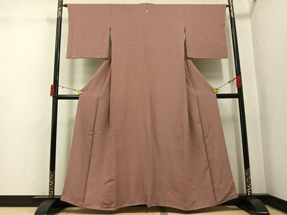 平和屋着物●上質な色無地　鴇浅葱色　正絹　逸品　未使用　AABJ3957ph
